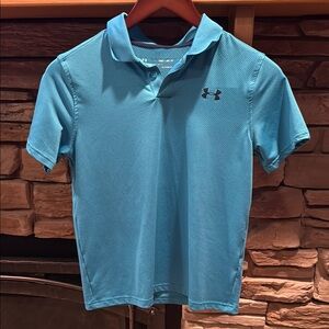 Under Armour Blue Polo Shirt Short Sleeve